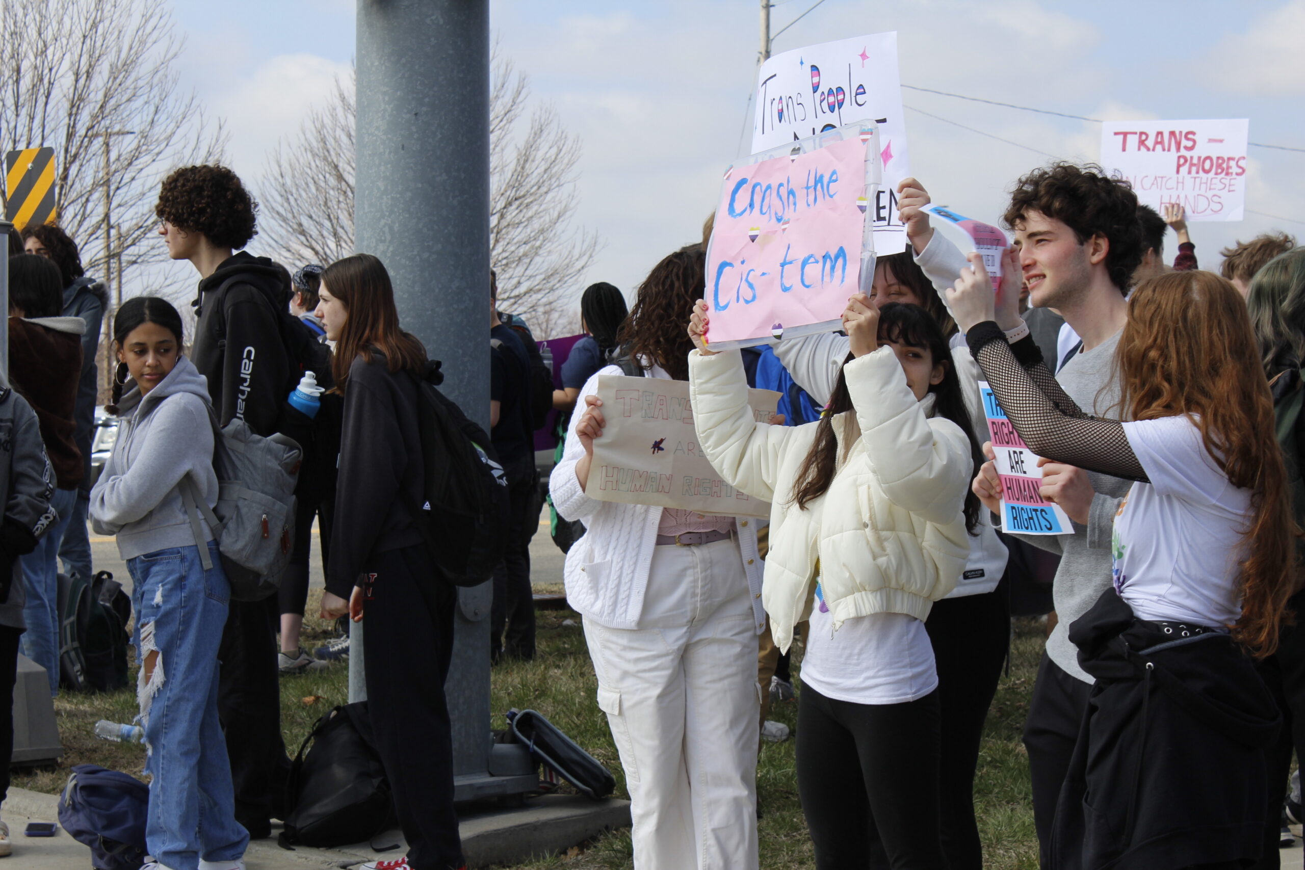 Lawrence students walk out in protest of antitrans legislation News